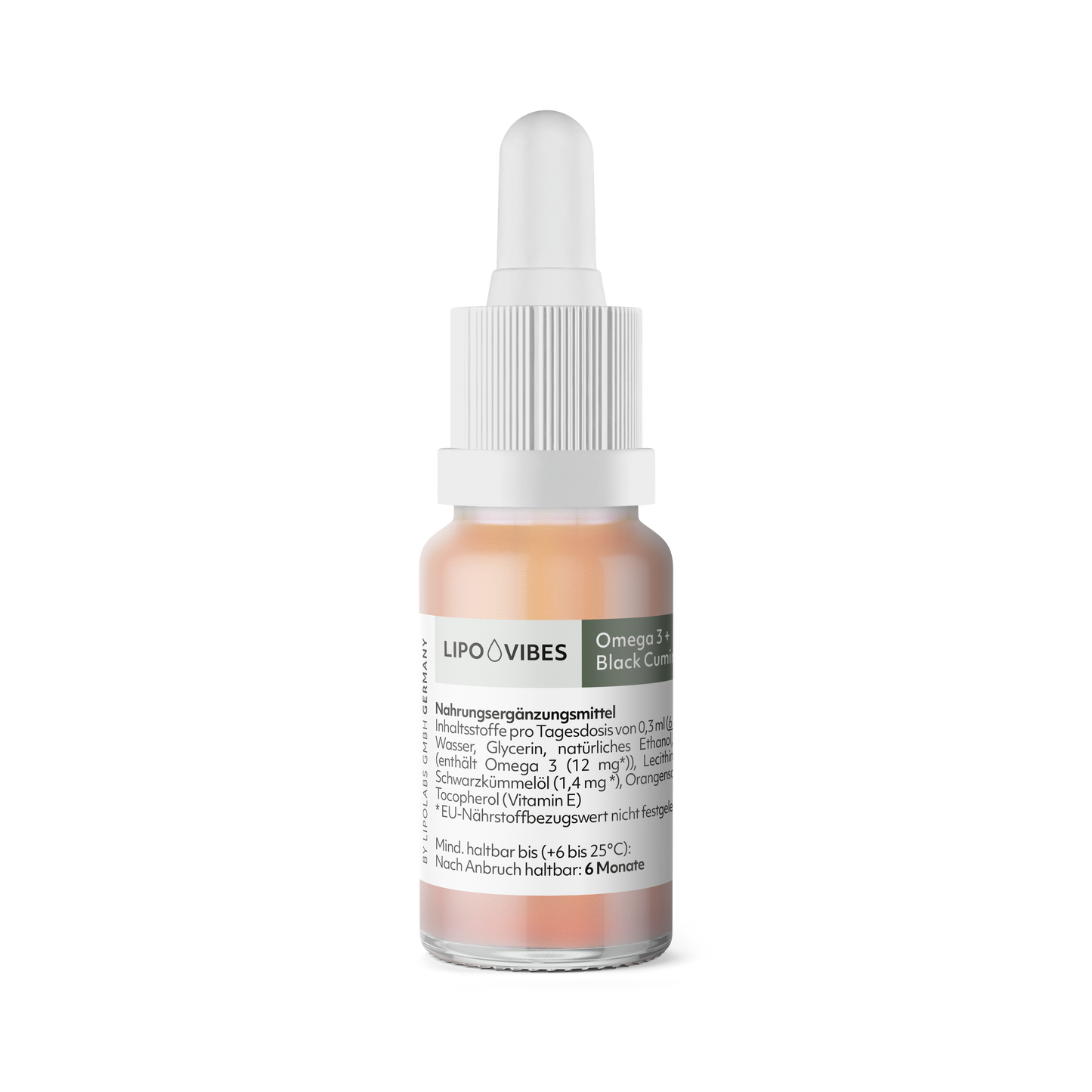 LipoVibes Omega 3 (aus Algenöl) mit Schwarzkümmelöl