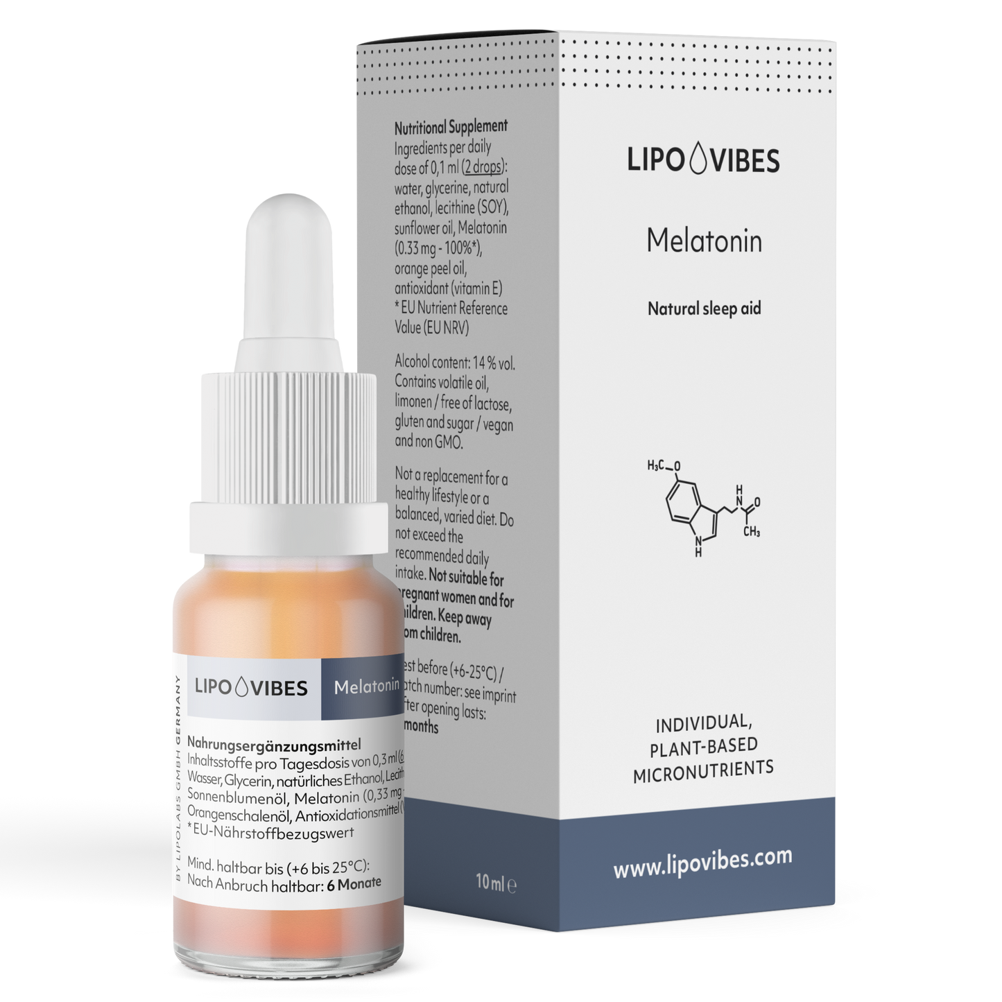 LipoVibes Melatonin - natürliche Einschlafhilfe