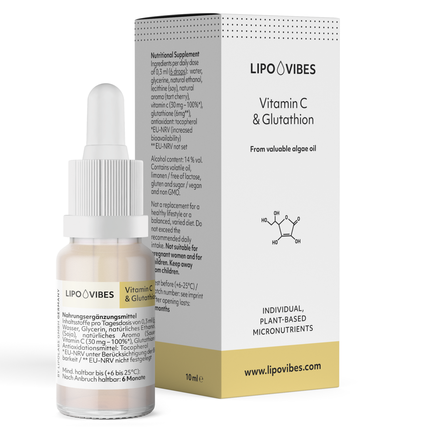 LipoVibes Vitamin C + Glutathion - effektive Immununterstützung