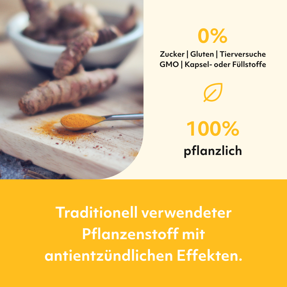 LipoVibes Curcuma - Traditioneller Pflanzenstoff mit antientzündlichen Effekten